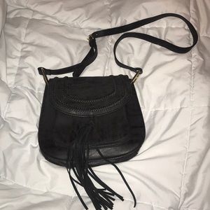 Gray crossbody bag